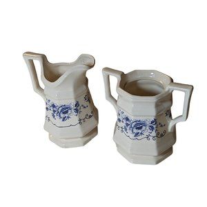 VTG Ceramic Lg Cream Sugar Henry Ford Museum England Greenfield Village Simpson